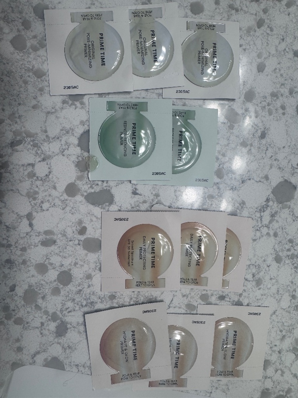 Lot of BareMinerals PrimeTime Samples